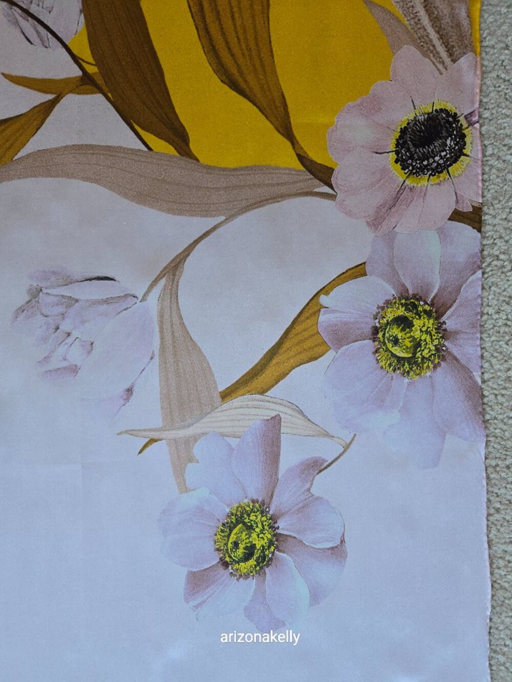 NWOT Ted Baker Silk Long Caitiee Cabana Scarf Hand Rolled Oblong Floral - Picture 4 of 12